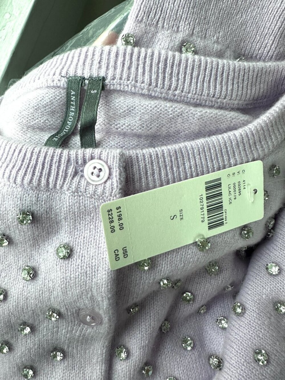 Juliet Cashmere Sweater by Anthropologie, lilac ice - purple - Picture 4 of 5